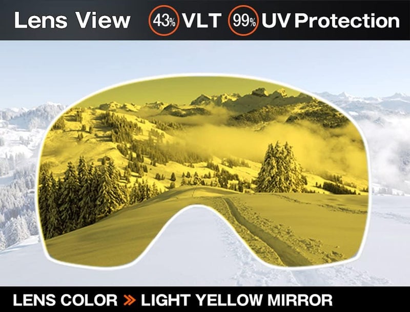 ZEROTECH Outlet Compatible Replacement Lens for Oakley Line Miner L Snow Goggles Clear type - Image 2